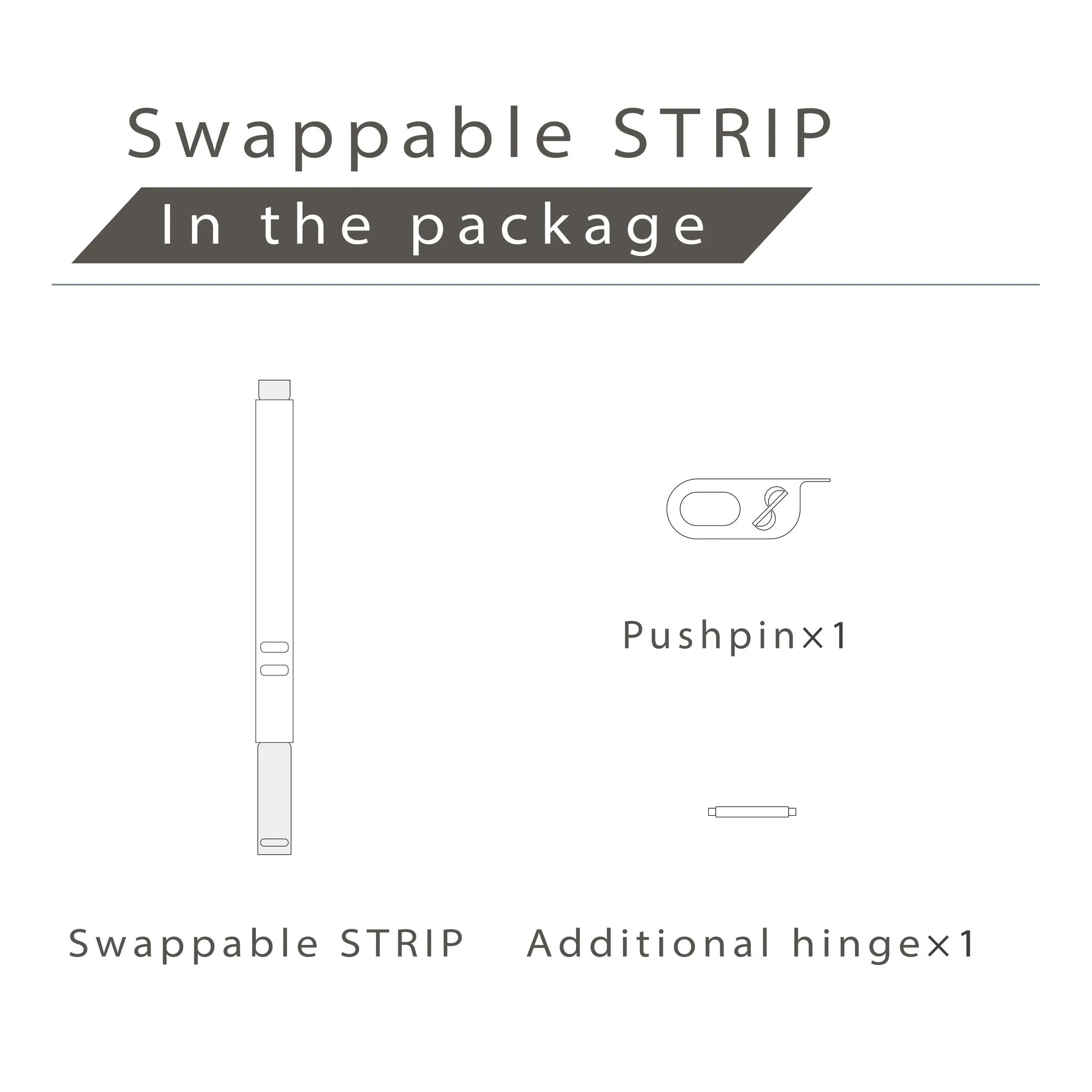 Swappable Strip: Burgundy Red