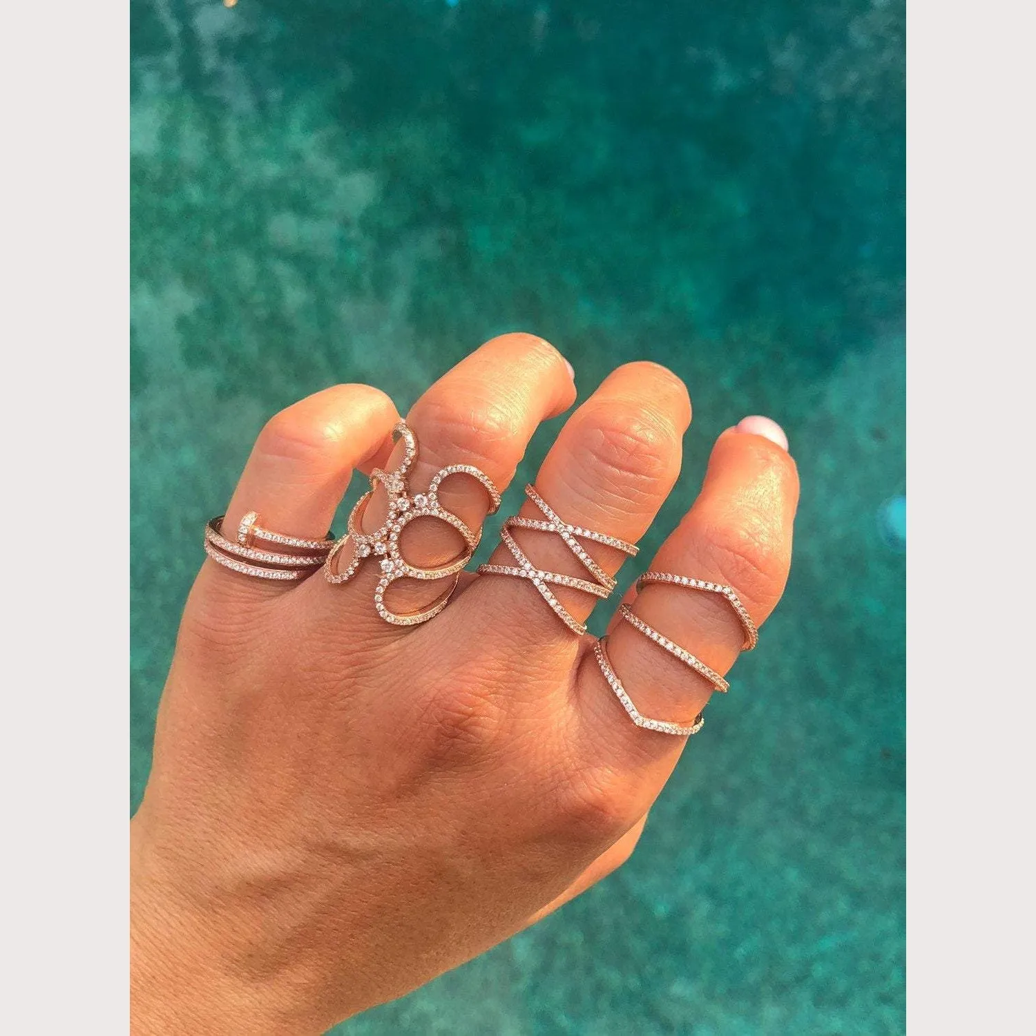 Triple Arrow Bar Ring