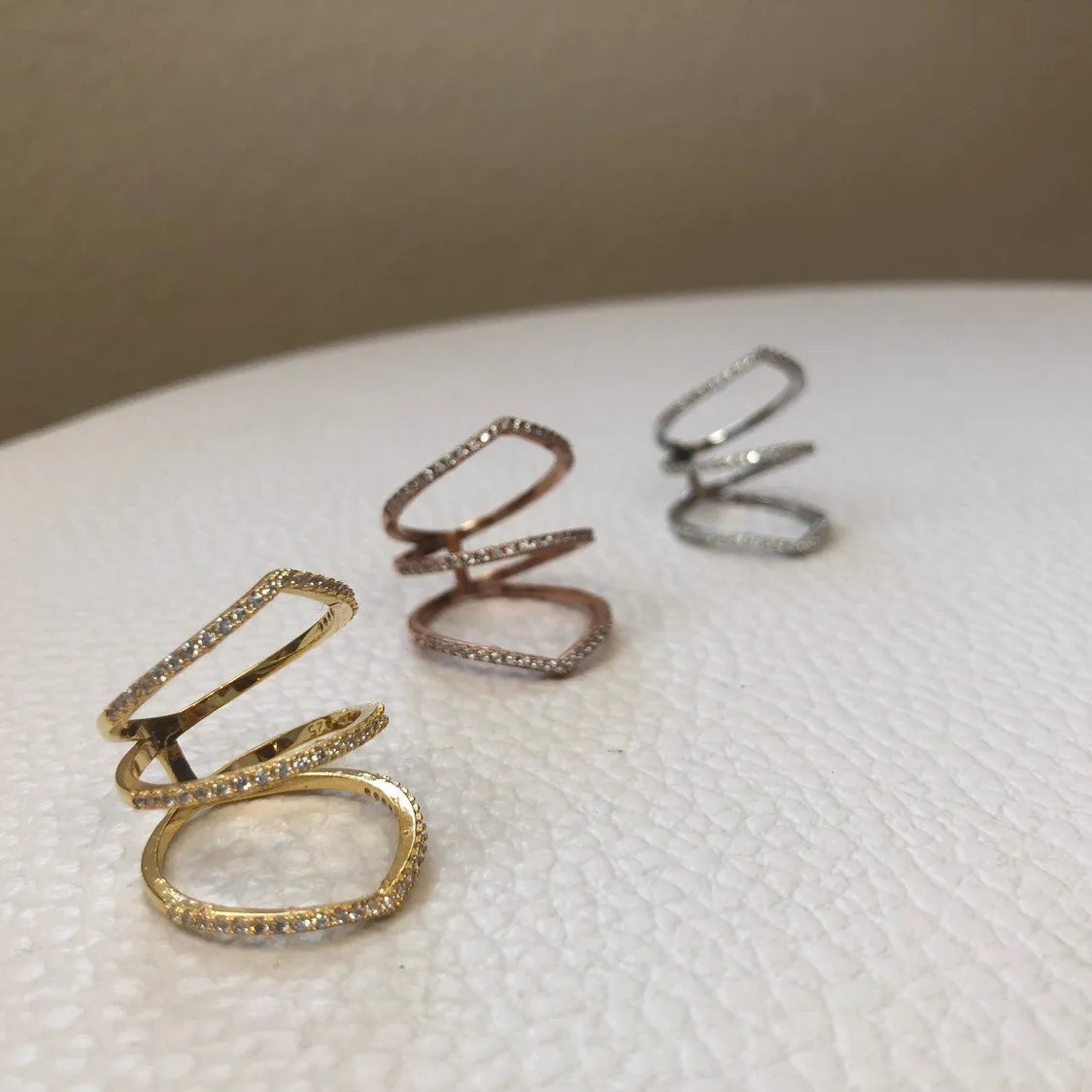 Triple Arrow Bar Ring
