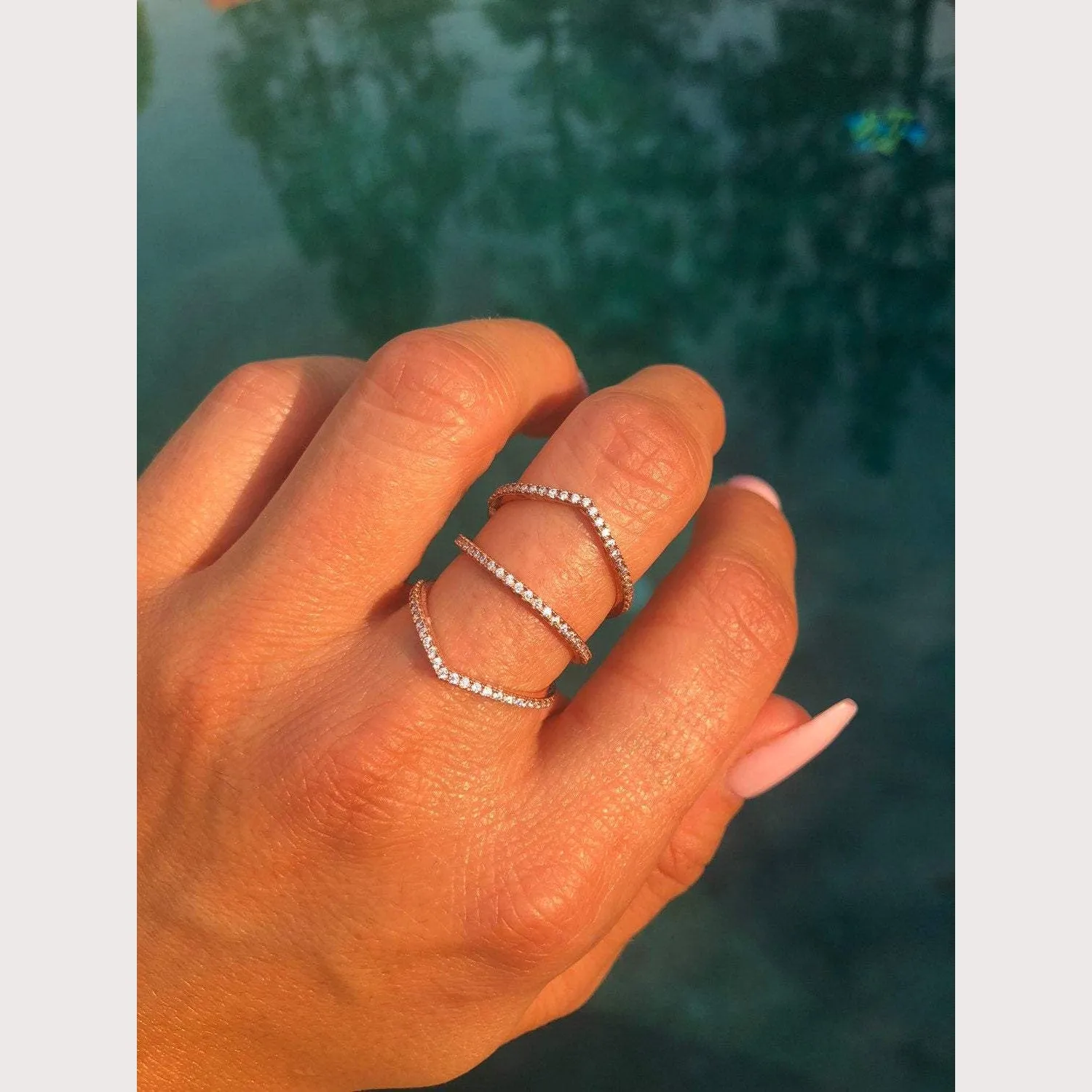 Triple Arrow Bar Ring