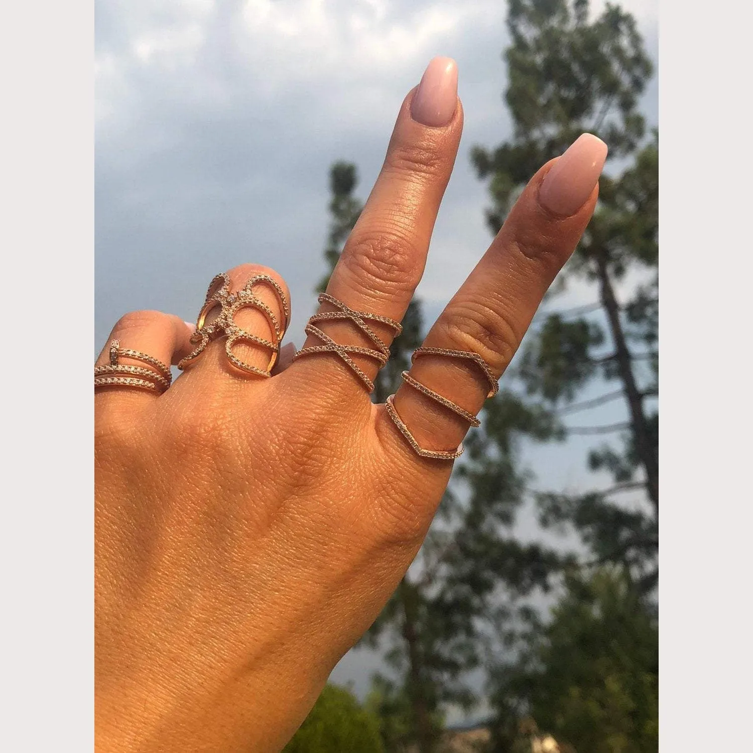 Triple Arrow Bar Ring