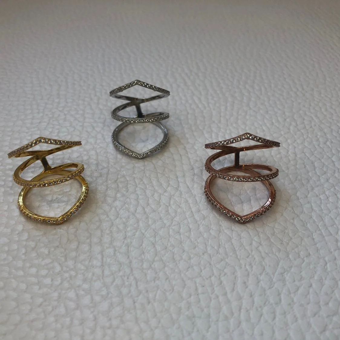 Triple Arrow Bar Ring