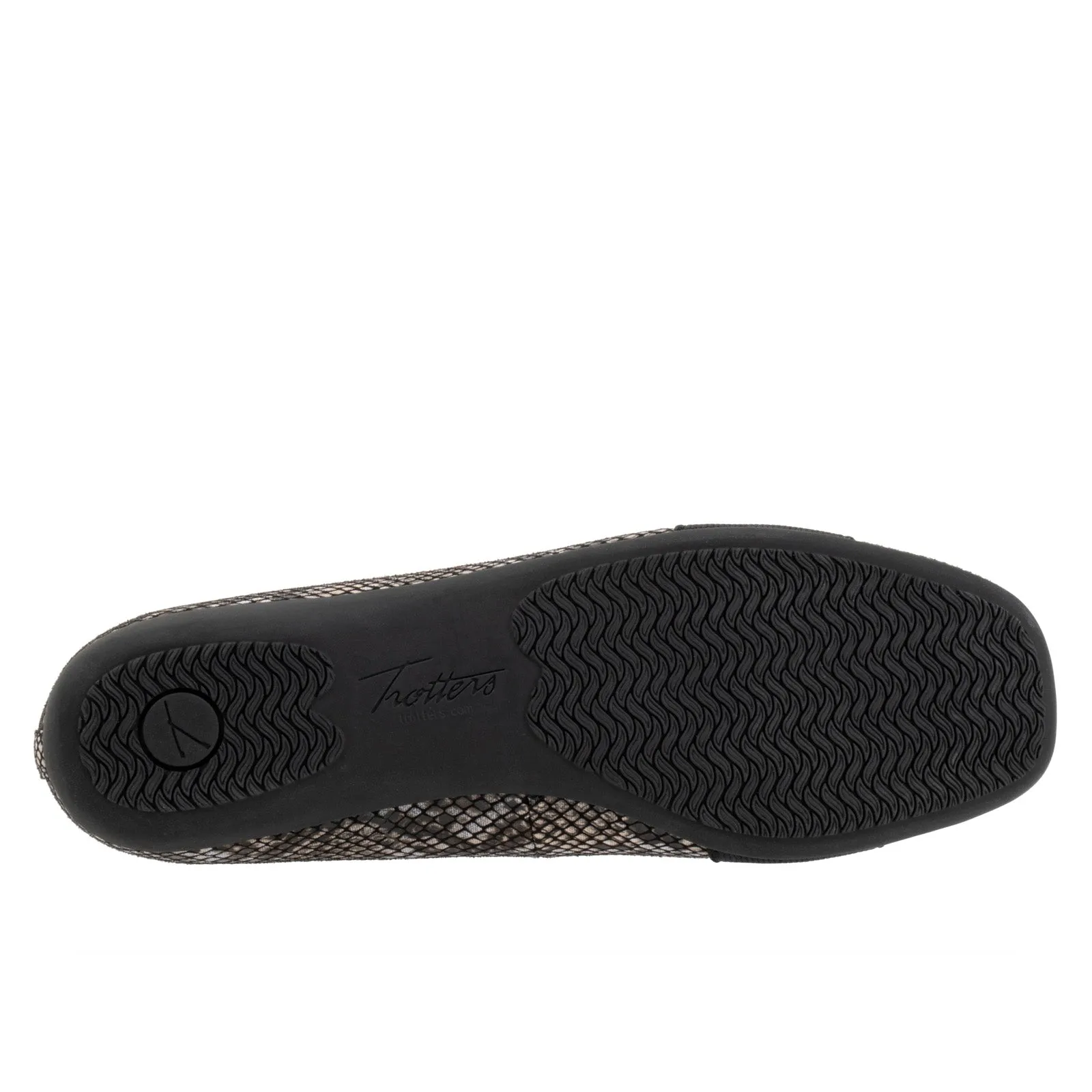 Trotters Samantha T1812-018 Womens Black Leather Slip On Ballet Flats Shoes