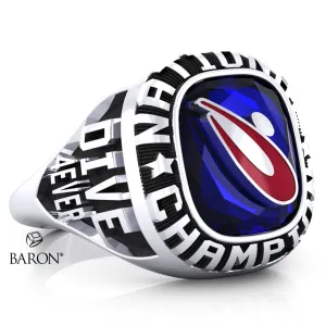 USA Masters Diving 2021 Championship Ring - Design 3.4.D (National Champion) - *BALANCE*
