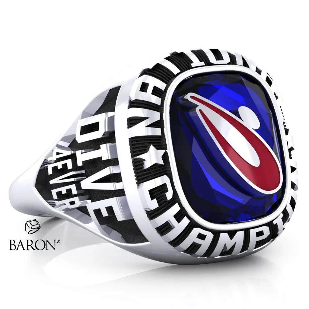 USA Masters Diving 2021 Championship Ring - Design 3.4.D (National Champion) - *BALANCE*