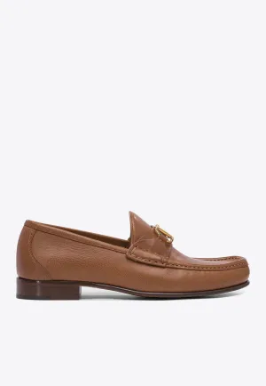 VLogo Leather Loafers