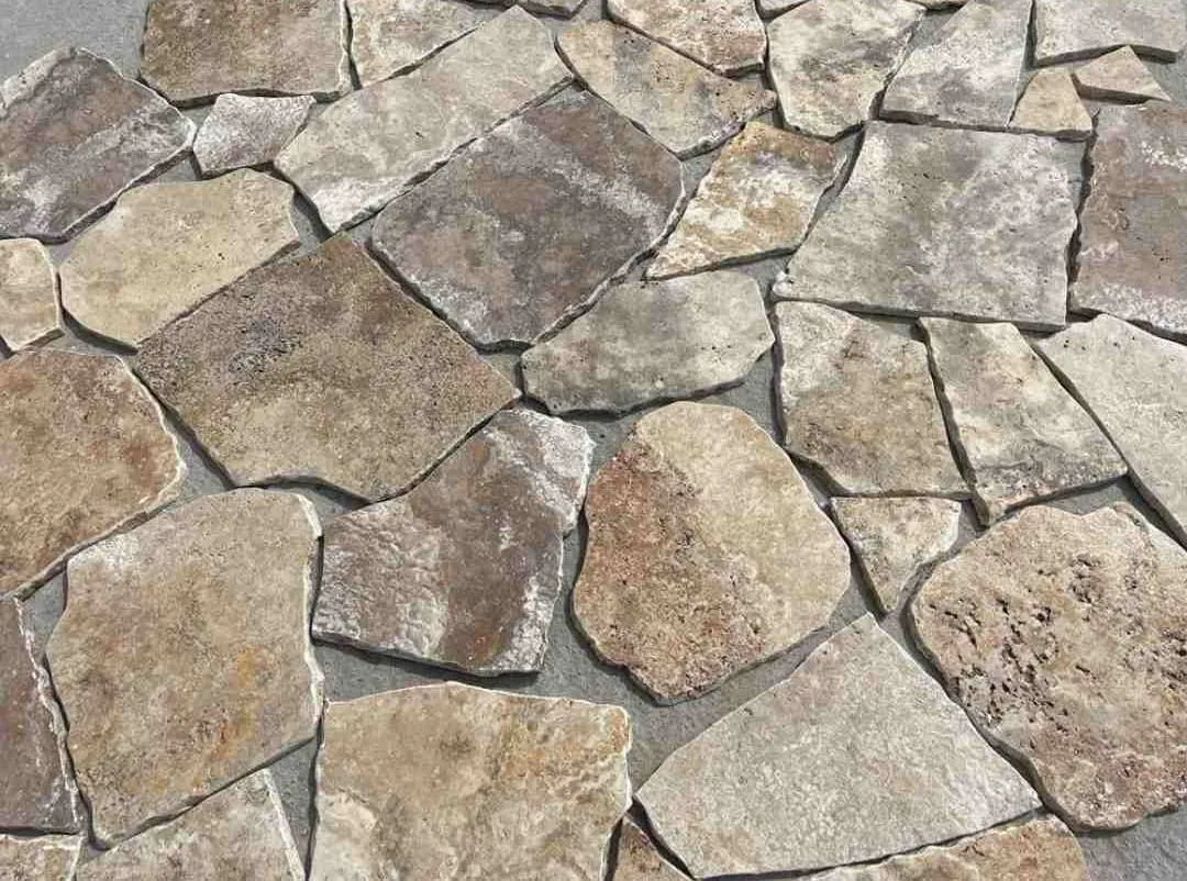 VOLCANO-TORNADO Brushed-Unfilled Random Edge Paver Flagstone