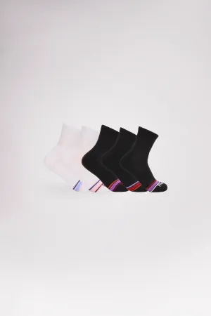 Women's 5-Pack Performance Mid Crew Socks