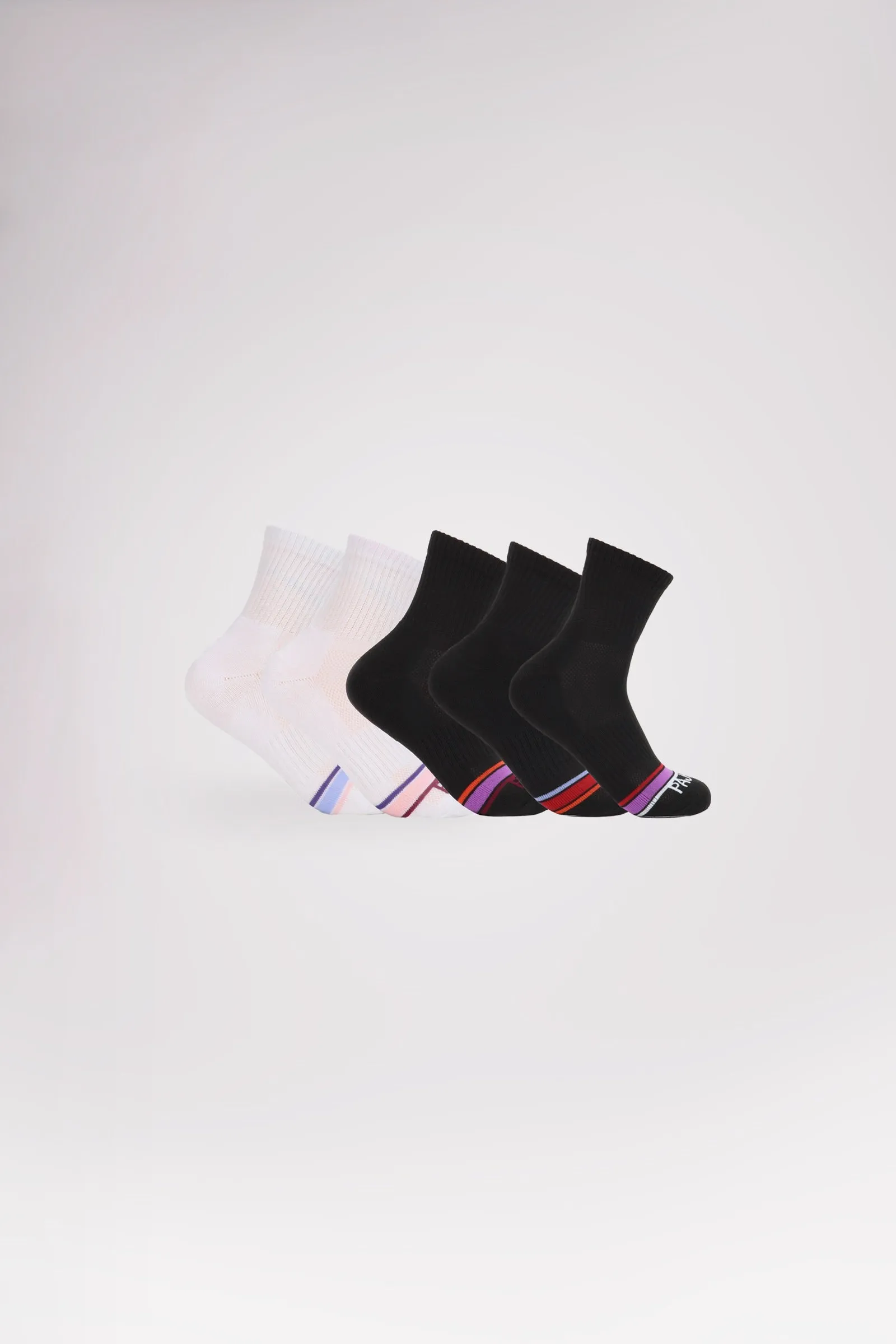 Women's 5-Pack Performance Mid Crew Socks