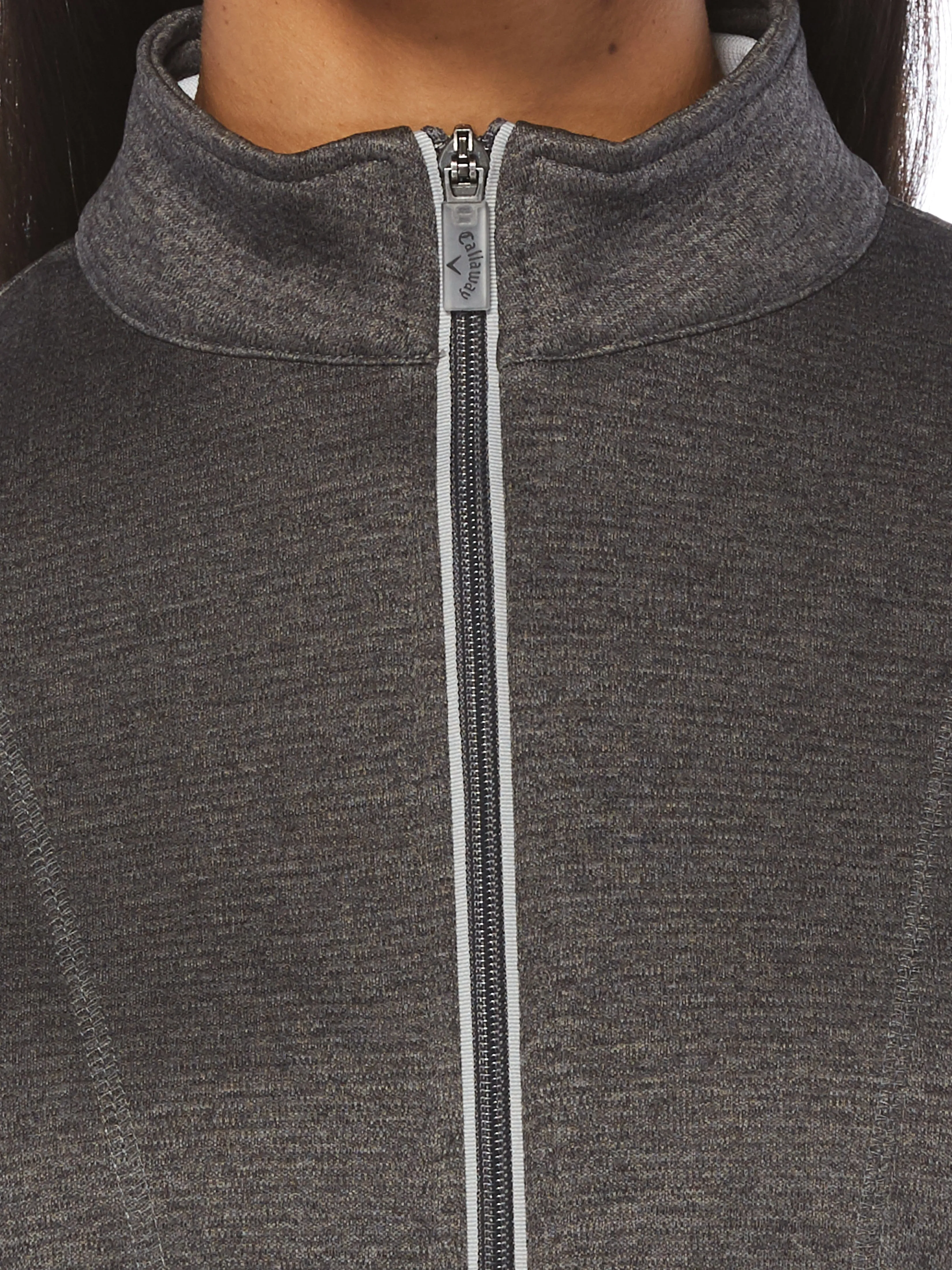 Women's Full Zip Thermal Mock Pullover
