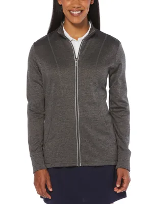 Women's Full Zip Thermal Mock Pullover