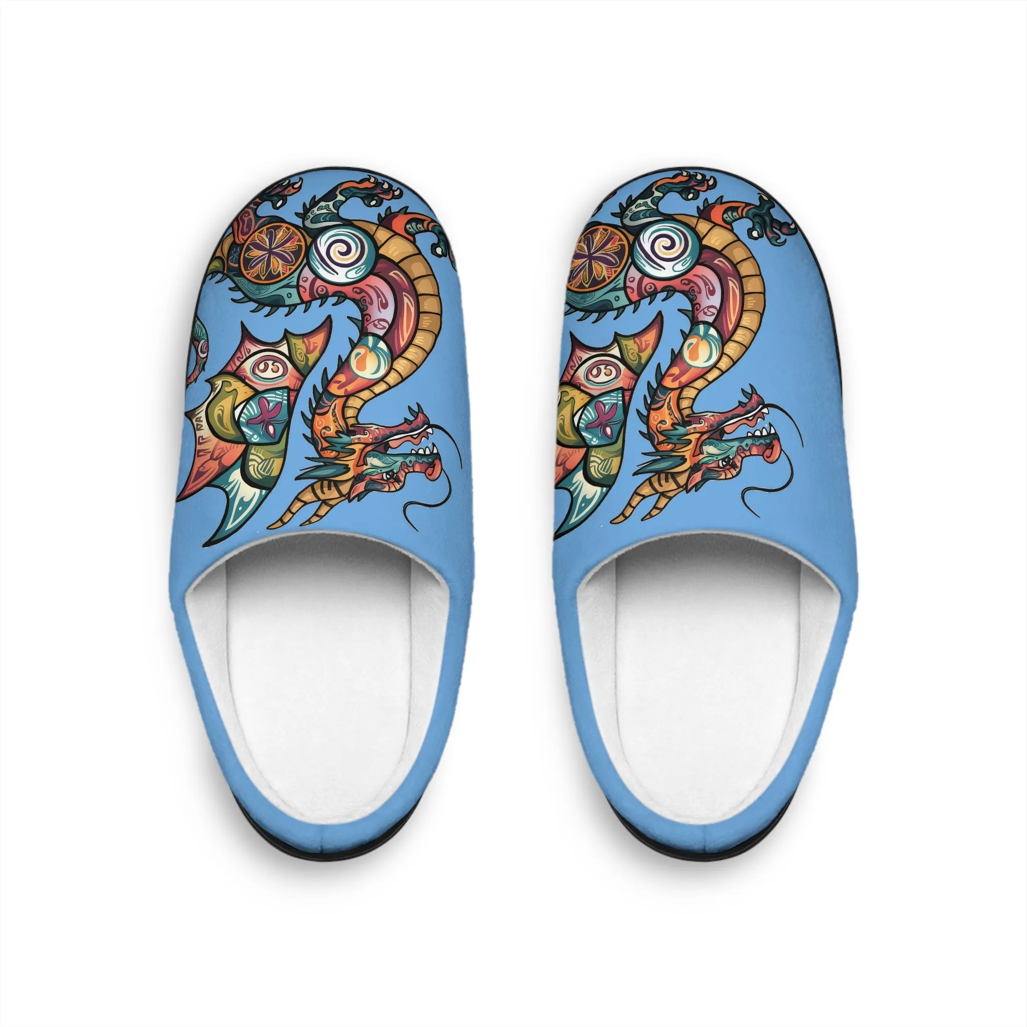 Women's Indoor Slippers - Dragon Crest