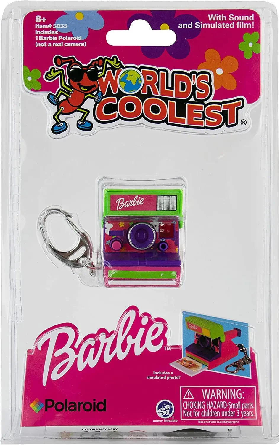 World’s Coolest Barbie Polaroid Camera Keychain