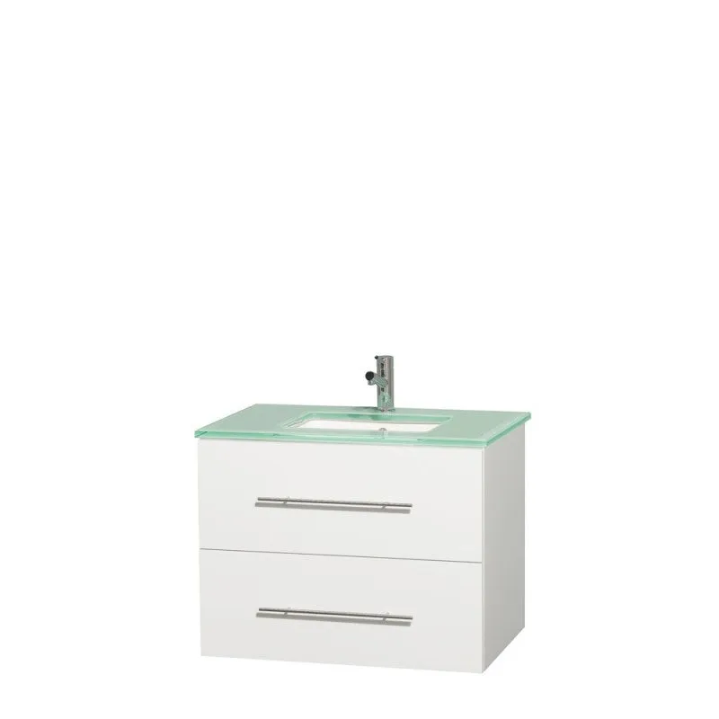 Wyndham Collection Centra 30" Single Bathroom Vanity for Undermount Sinks - Matte White WC-WHE009-30-SGL-VAN-WHT-