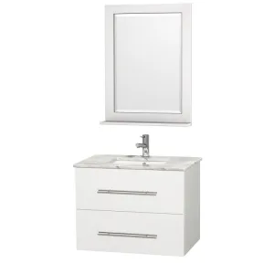 Wyndham Collection Centra 30" Single Bathroom Vanity for Undermount Sinks - Matte White WC-WHE009-30-SGL-VAN-WHT-