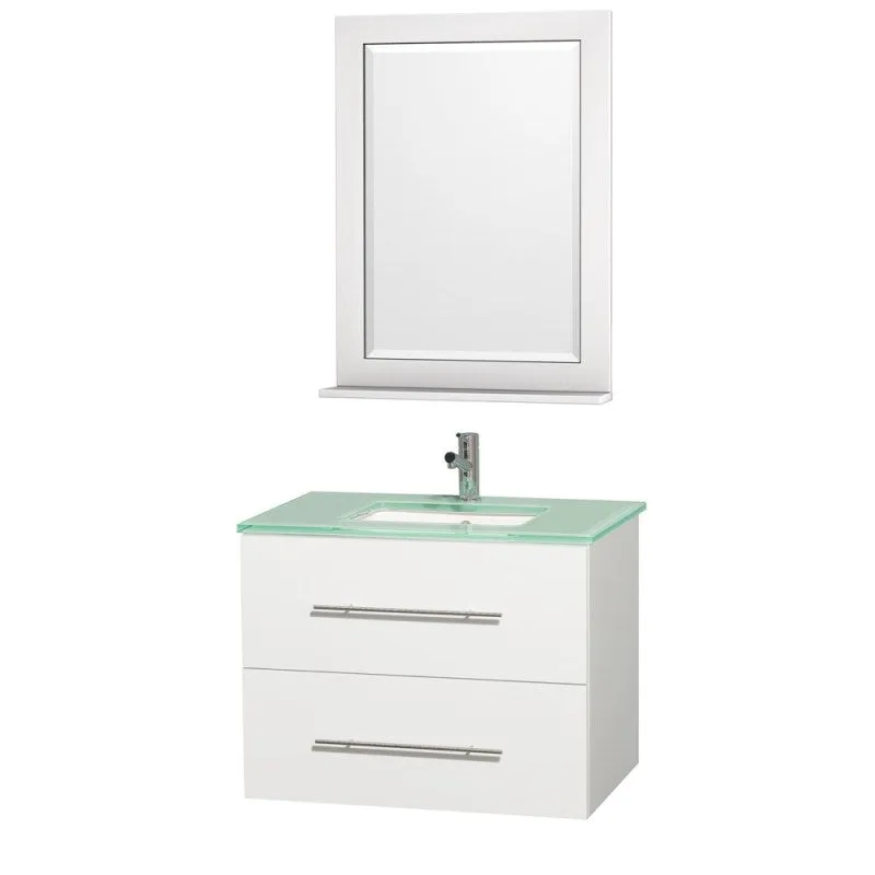 Wyndham Collection Centra 30" Single Bathroom Vanity for Undermount Sinks - Matte White WC-WHE009-30-SGL-VAN-WHT-