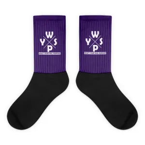 WYSP - What's Your Soul Purpose? - Ozark - Purple & Black Foot Sublimated Socks