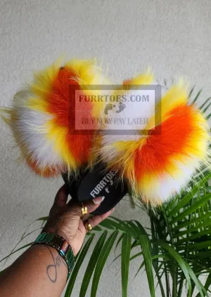 Yellow PeaCock Fluffy
