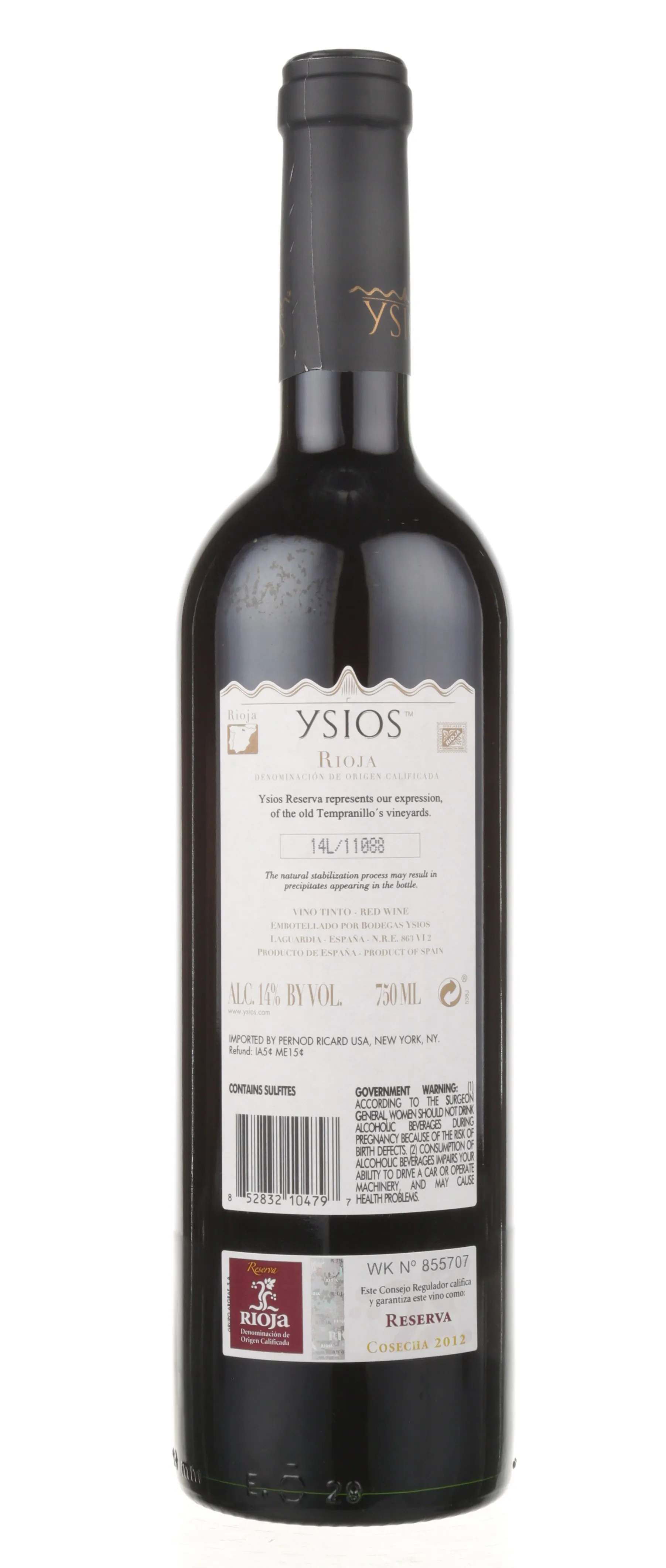 Ysios Reserva 2018