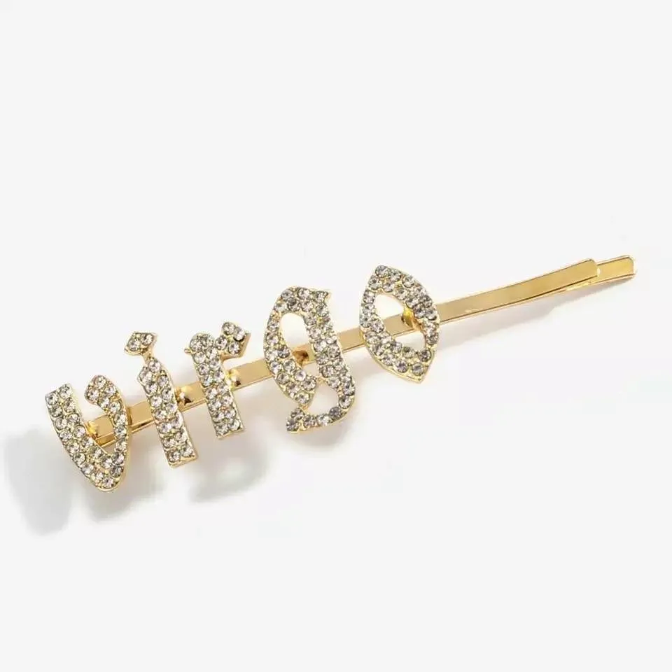 Zodiac hair slides