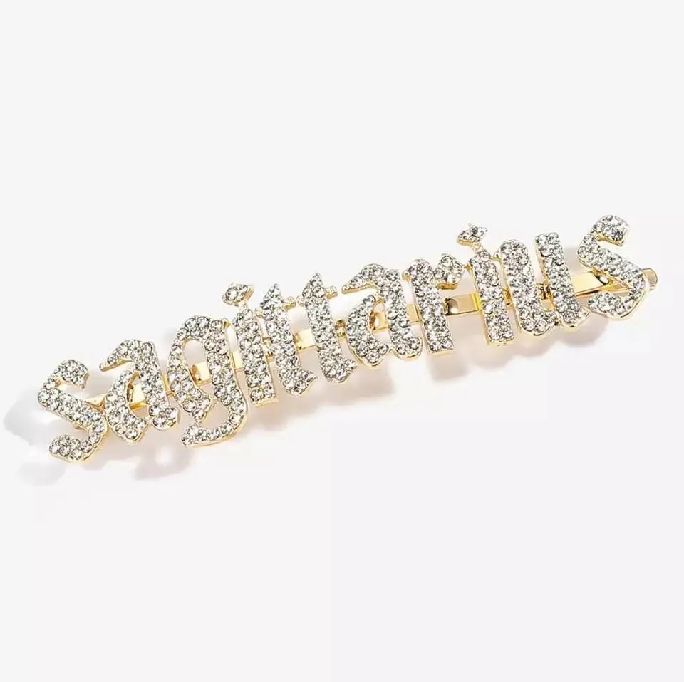 Zodiac hair slides