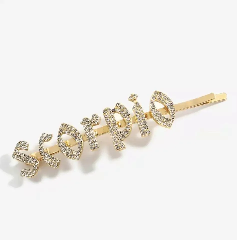 Zodiac hair slides