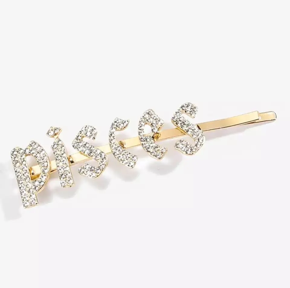 Zodiac hair slides