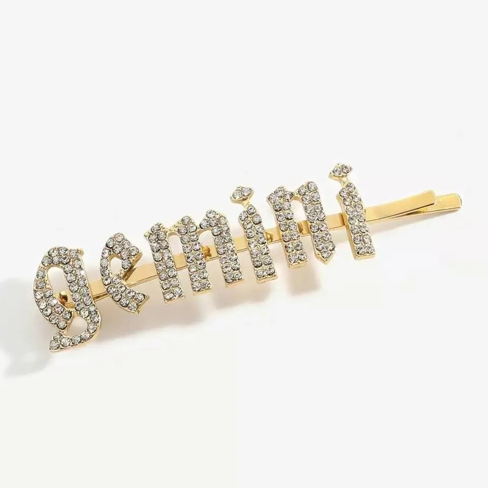 Zodiac hair slides