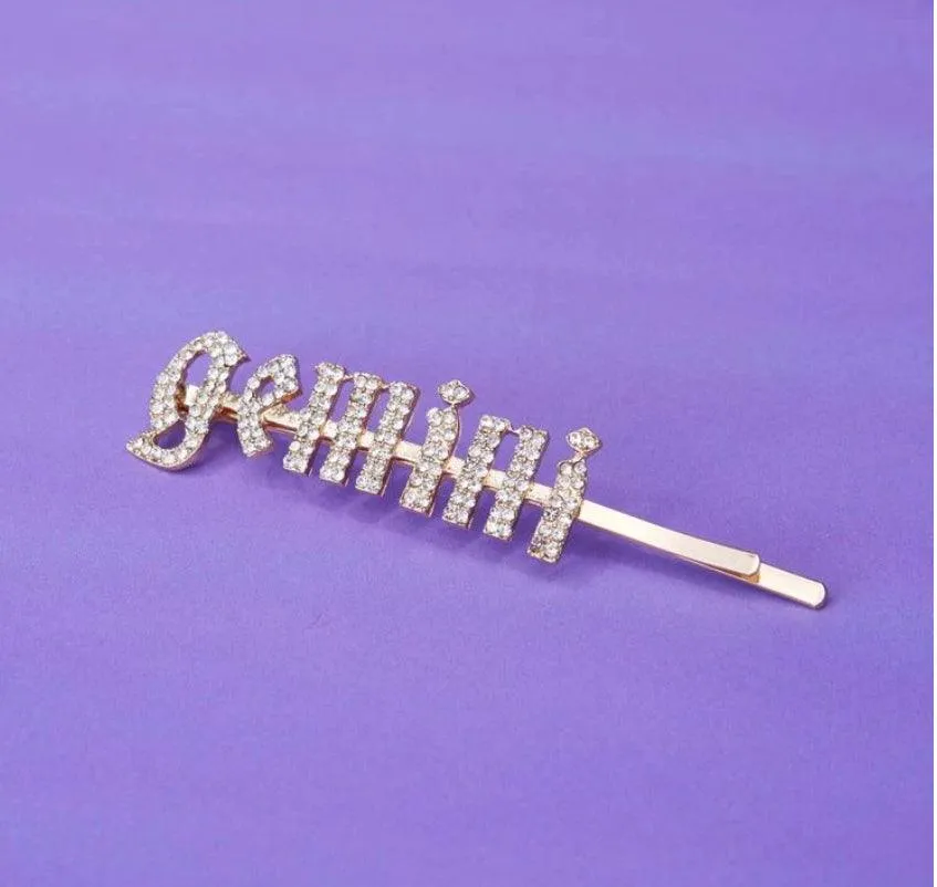Zodiac hair slides
